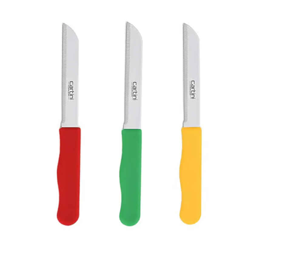 Godrej Cartini Handy Stainless Steel Knife Set (3 Pieces, Assorted Color)