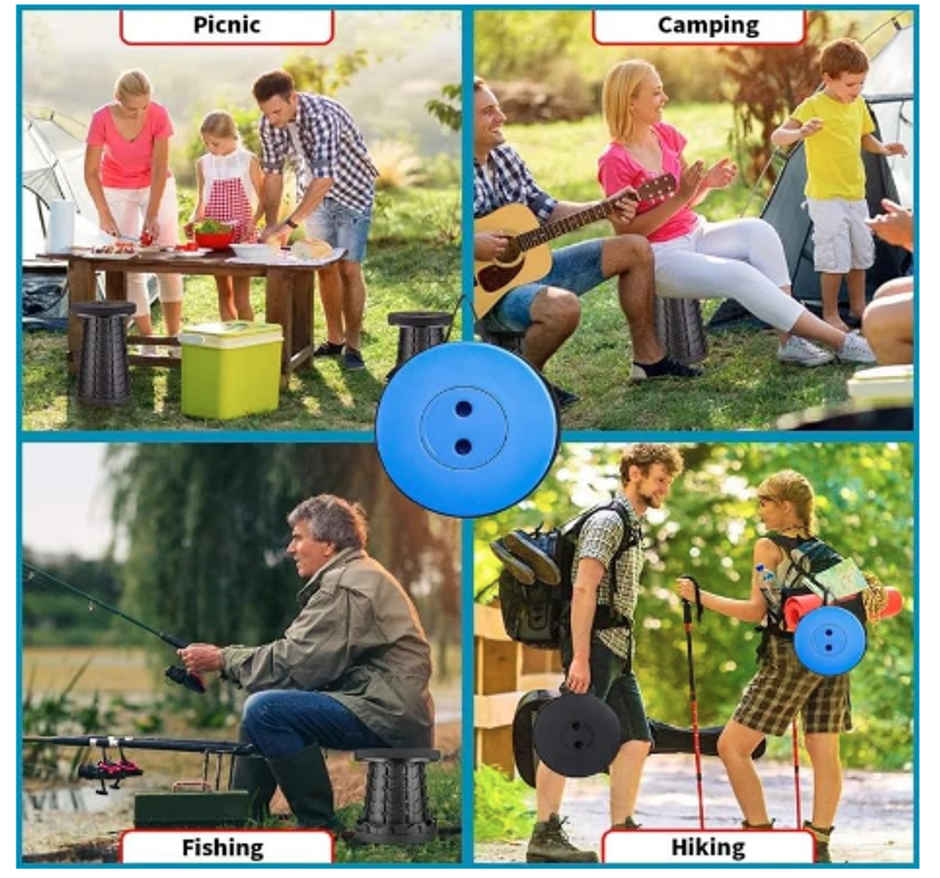 Soham Housewares Floding Teliscopic Stool