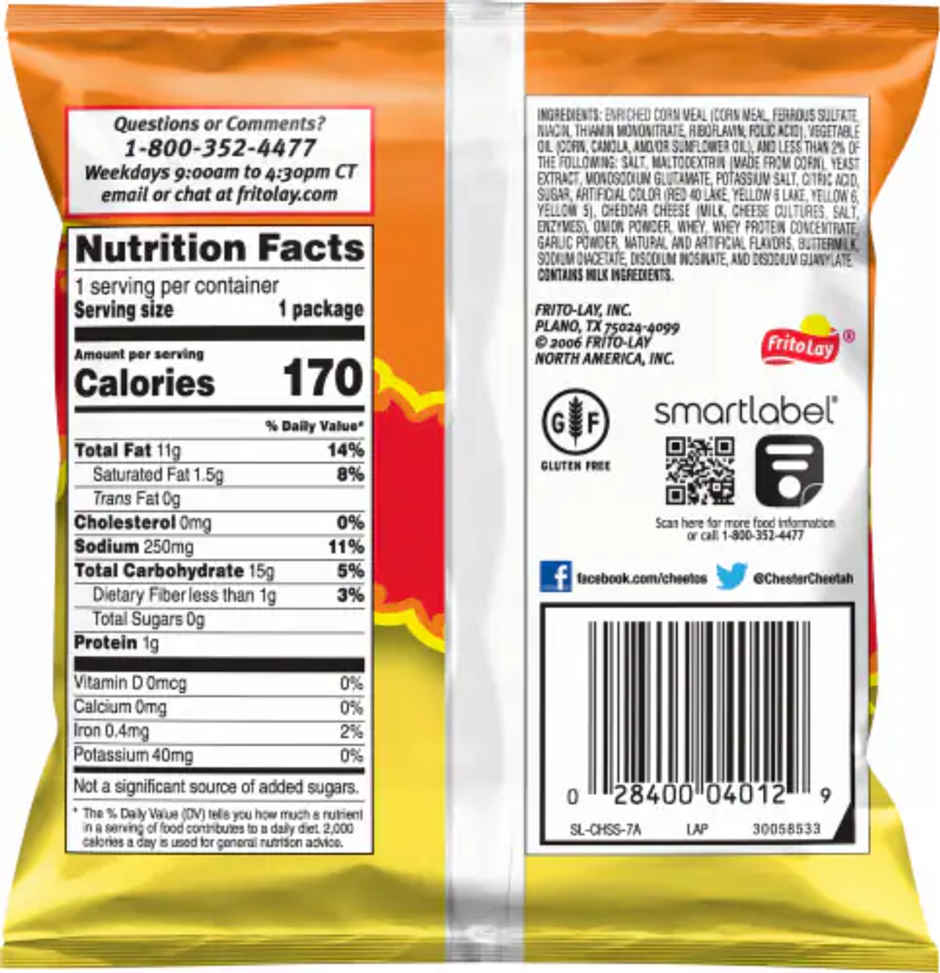 Cheetos Flamin Hot Crunchy Puffs