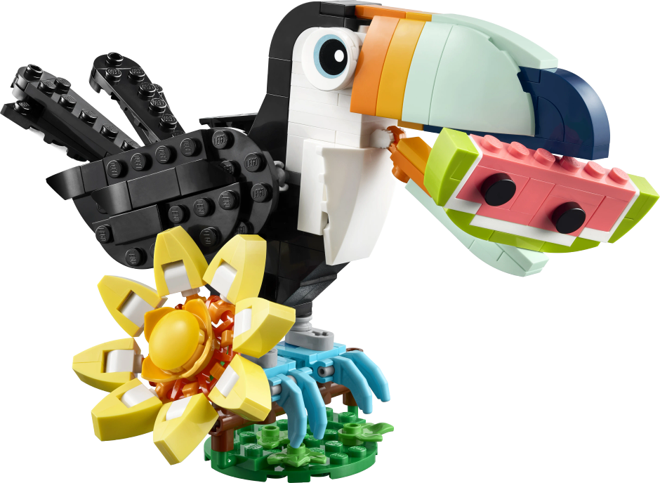 LEGO Creator 3in1 Wild Animals Tropical Toucan Figure Playset 31173