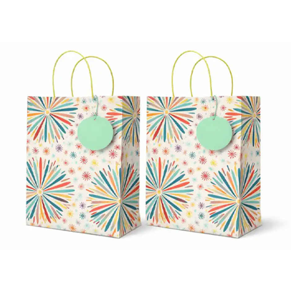 Decorative Gift Bag Small With Gift Tag | Bright Storey