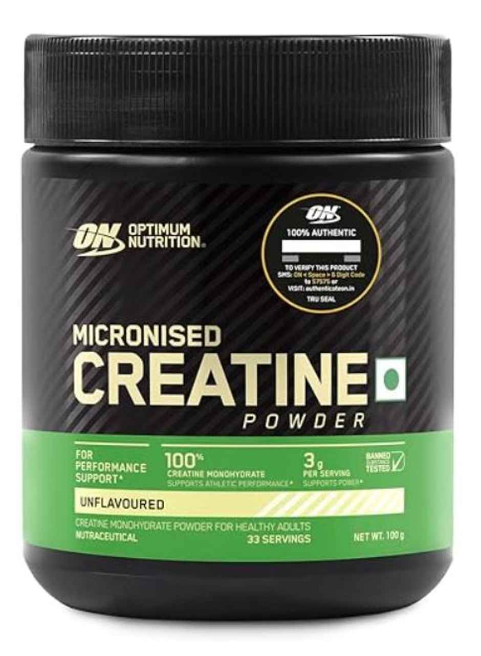 Optimum Nutrition (ON) Micronised Creatine Monohydrate for Performance Support Powder 100 GM