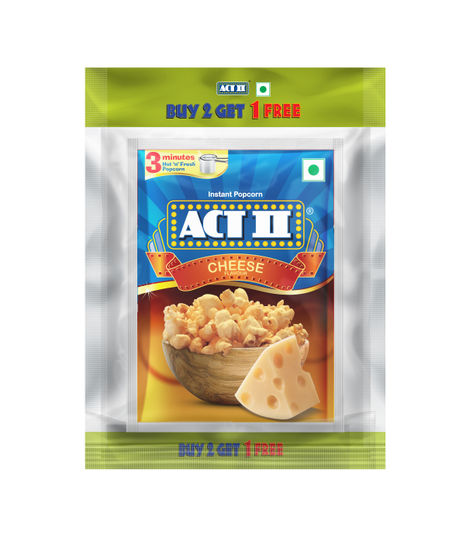 ACT II Instant Popcorn - Cheese, Buy 2 Get 1 free offer, Hot & Fresh in 3 mins