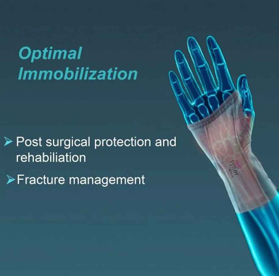 Tynor Elastic Wrist Splint Grey Left S