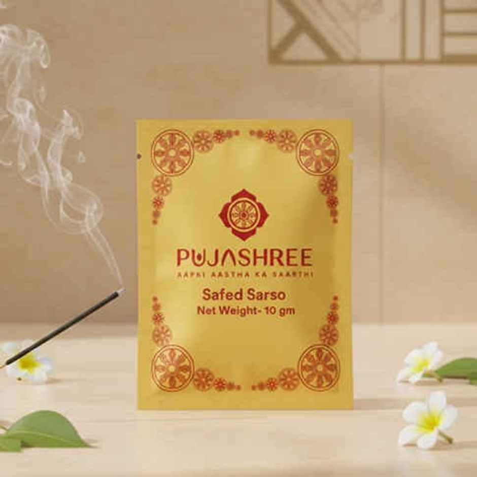 White Mustard Seeds for Pooja & Ritual Use | Pujashree