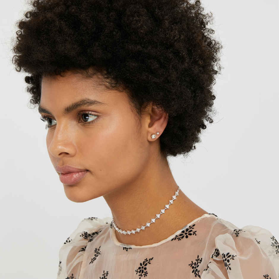 Accessorize London Women's Set Of 15 Sparkle Stone Stud Earrings - Metallics