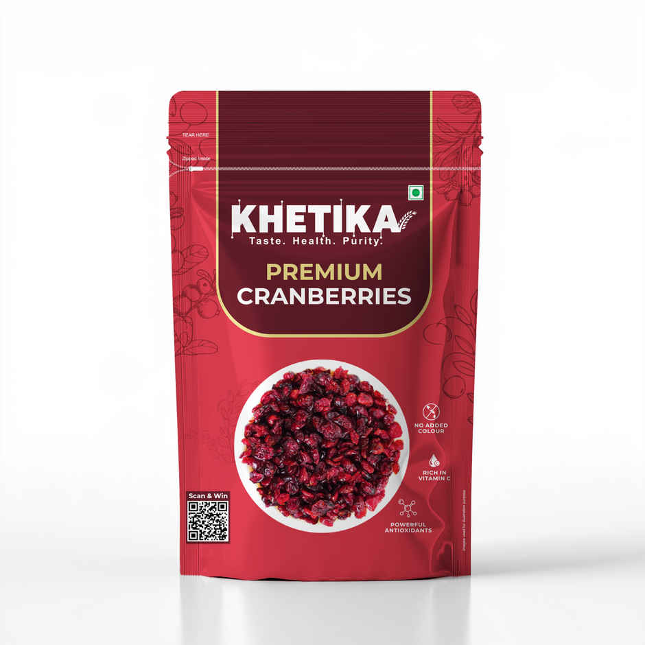 Khetika Premium Natural Dried Cranberry