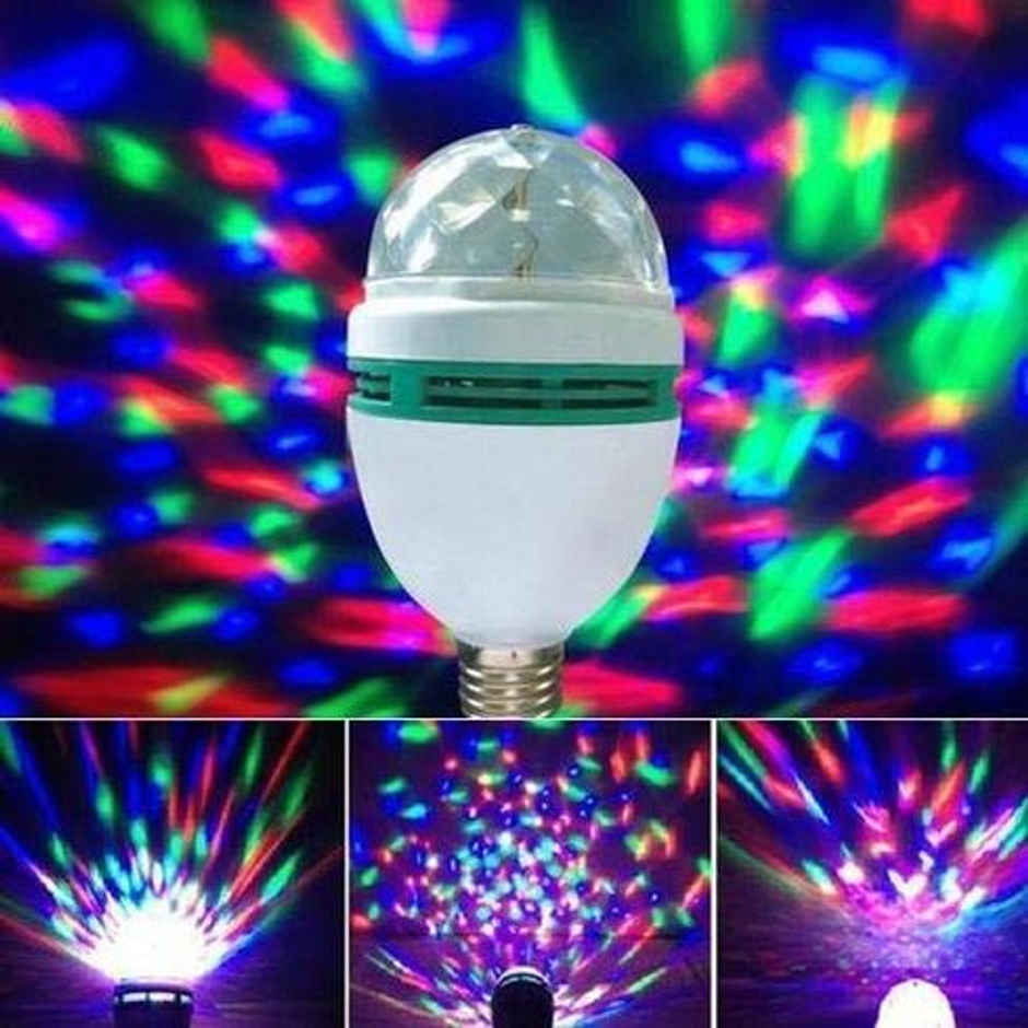 3 W Disco Bulb - Multicolor | 360 Degre Rotating