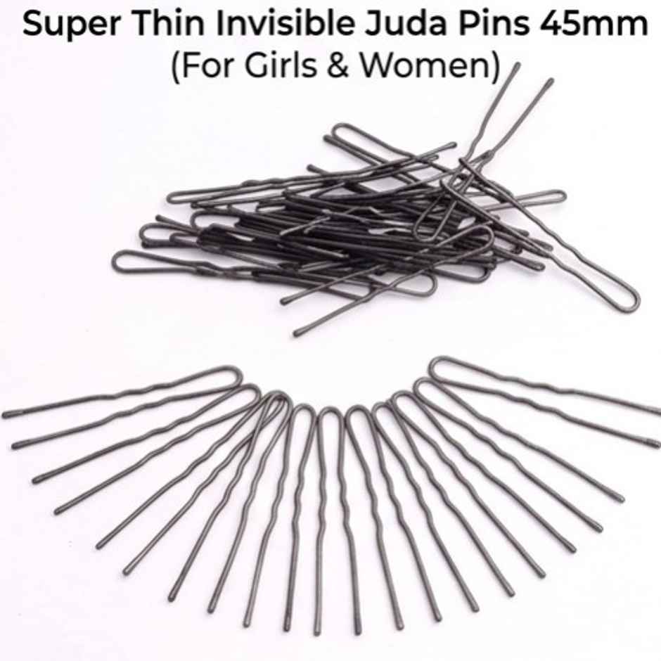 Super Thin Invisible Juda Pin for Girl's and Women's | Multicolor - 45 mm