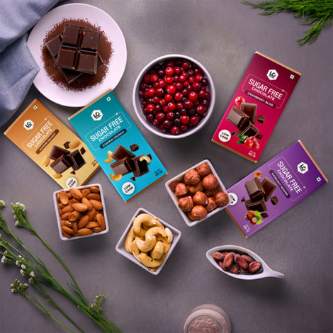 Lo Foods Dark Chocolate Bar Hazelnut Premium Sugar Free Chocolate Rich Healthy Chocolates