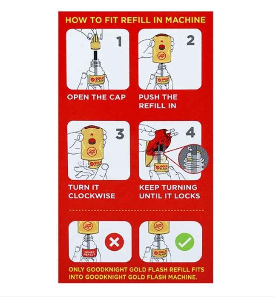 Good Knight Flash | 1 Machine + 2 Refills| Liquid Vaporiser Mosquito Repellent