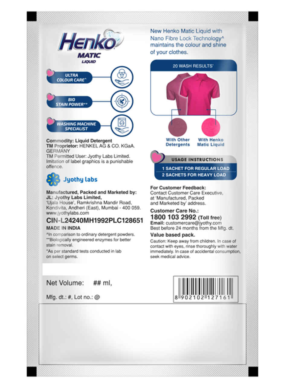 Henko Matic Front Load Liquid Detergent