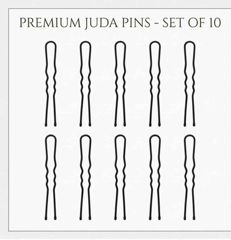 The Opal Factory Hair Accessories | Essentials Juda Pin Mediumfor Girls and Women | Black