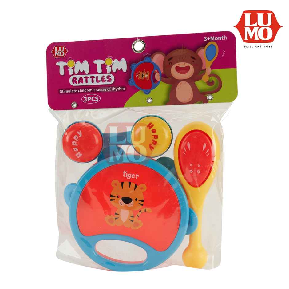 Lumo Tim Tim Rattles - 3 Pcs Assorted