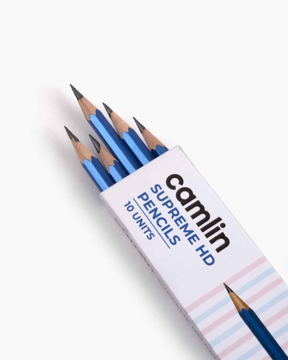 Camlin Supreme Hd Pencils Box Pencils With Eraser And Long Point Sharpener
