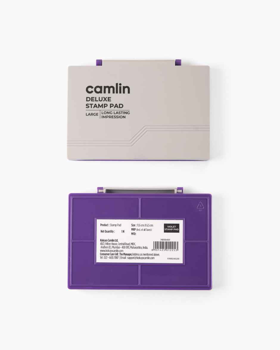 Camlin Deluxe Large Stamp Pad, Colour - Violet