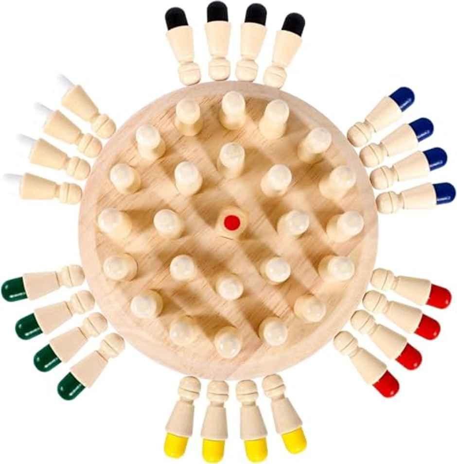 Storio Geometric Memory Chess | Shape Sorting Educational Puzzle