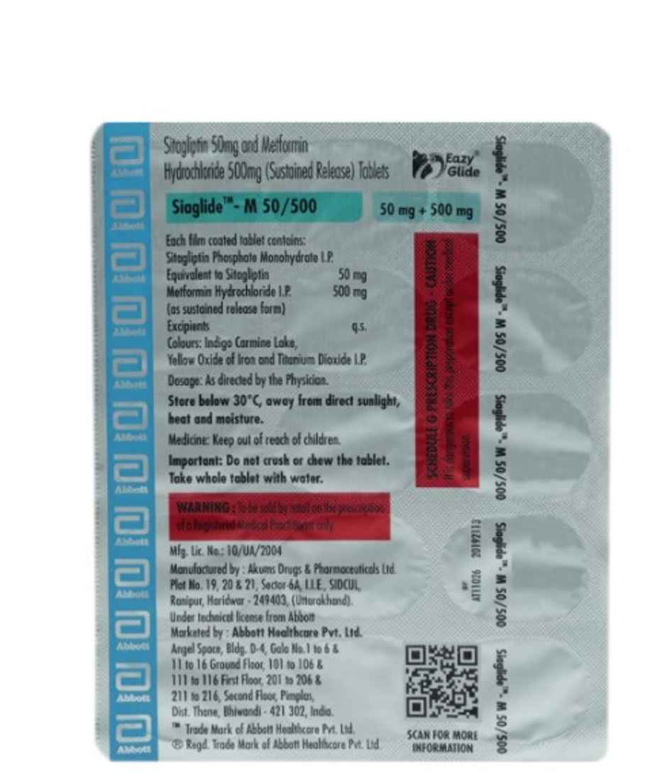 Siaglide-M 50/500 Tablet SR