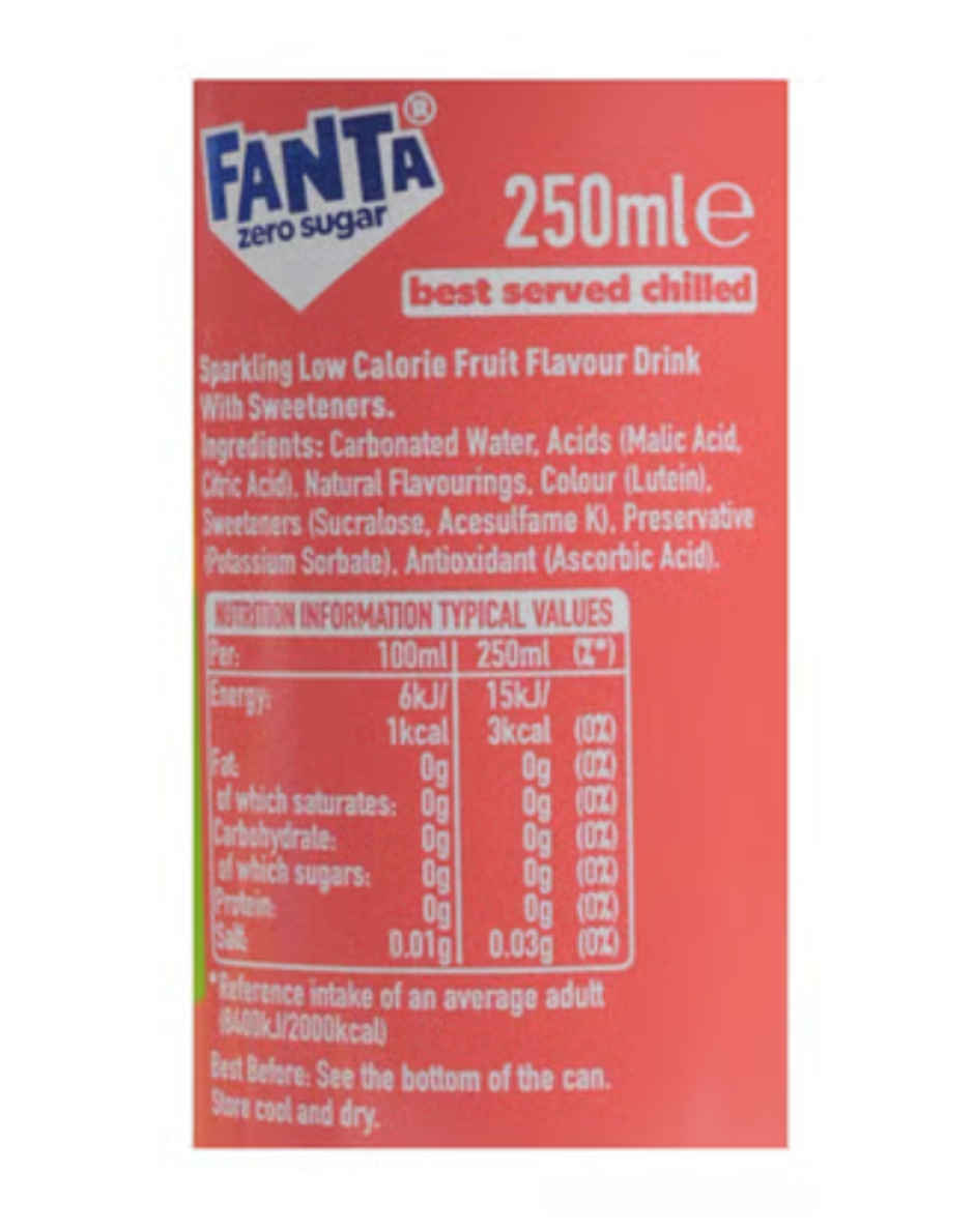 Fanta Tutti Frutti Zero Sugar