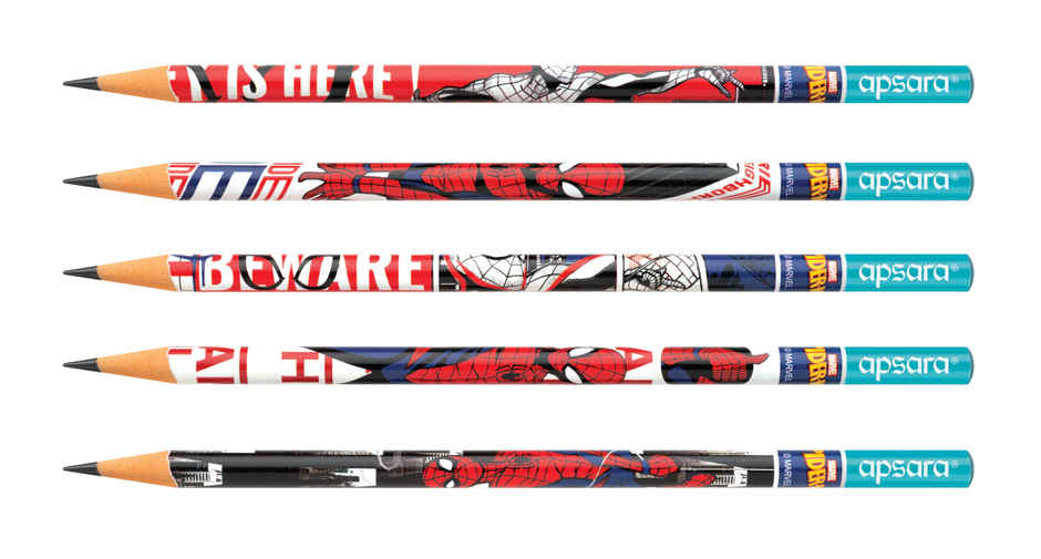 Apsara Spider-Man Pencils | Extra Dark Pencils | Hexagonal Body for Strong Grip