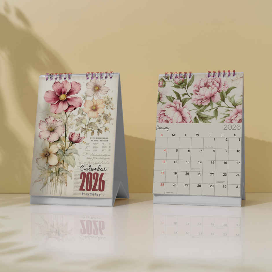 Desk Calendar 2026 Blossom Beauty