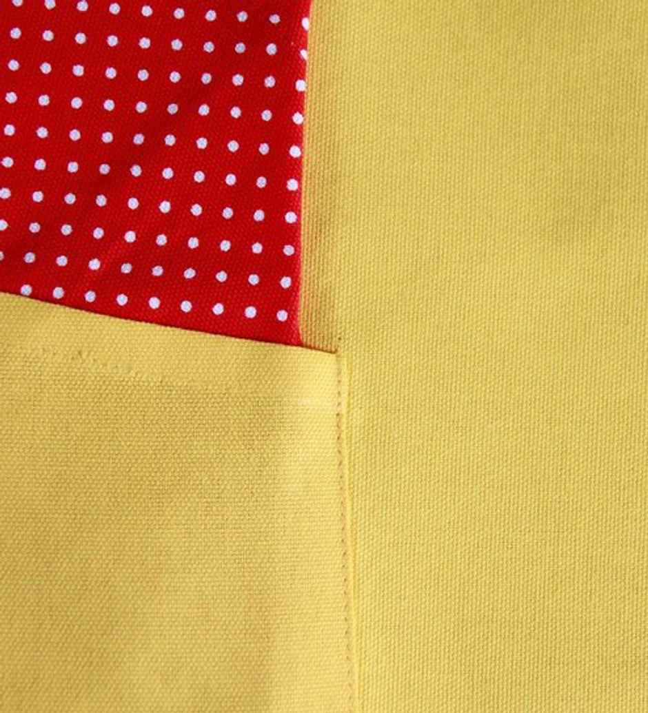 Lushomes Table Mats and Napkins - Yellow and Red | Placemats 13 x 19 inch | Napkins 16 x 16 inch