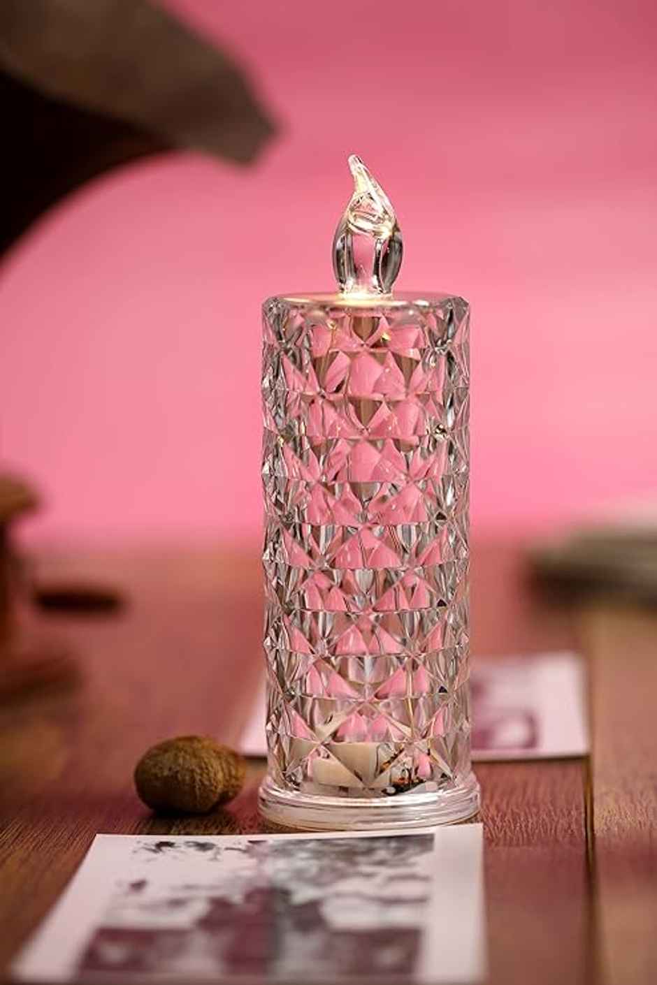 Acrylic LED Decorative Candle Light Smokeless Lamp | Hashwow