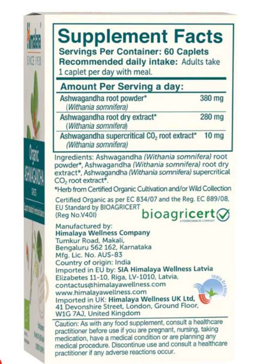 Himalaya Organic Ashwagandha Capsule
