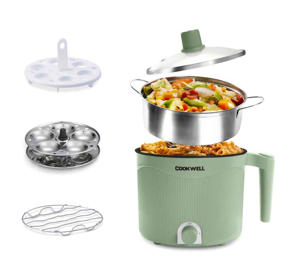 Cookwell Multi Purpose Kettle | 600 W | 1.5 L | Green