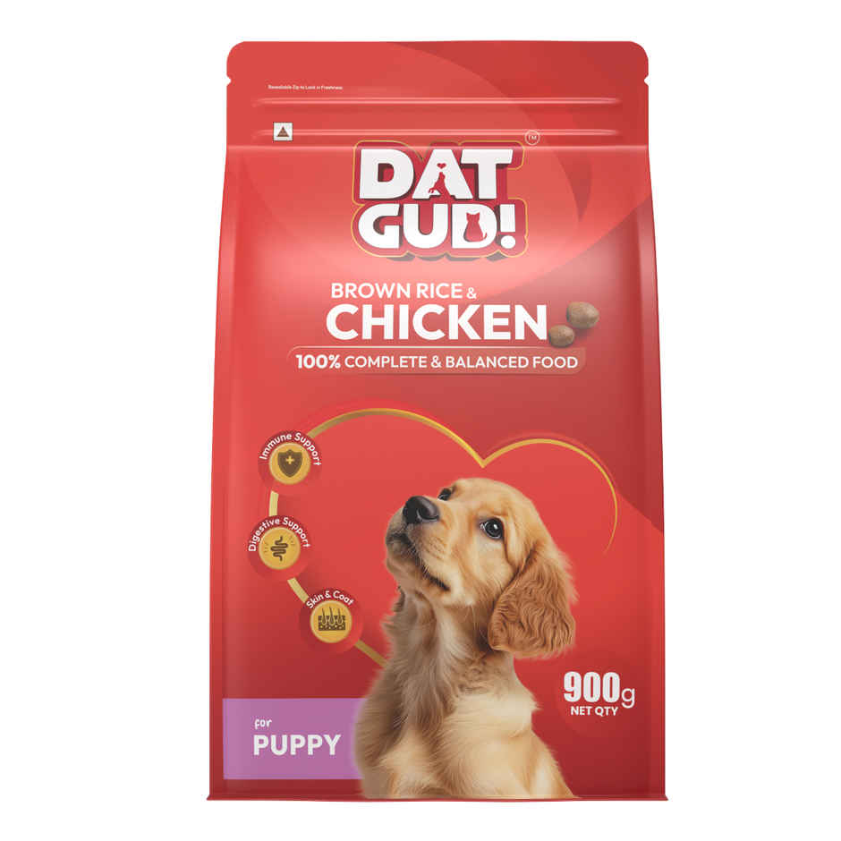 DatGud Chicken and Brown Rice Puppy Dry Dog Food | Complete Balanced Nutrition EPA DHA