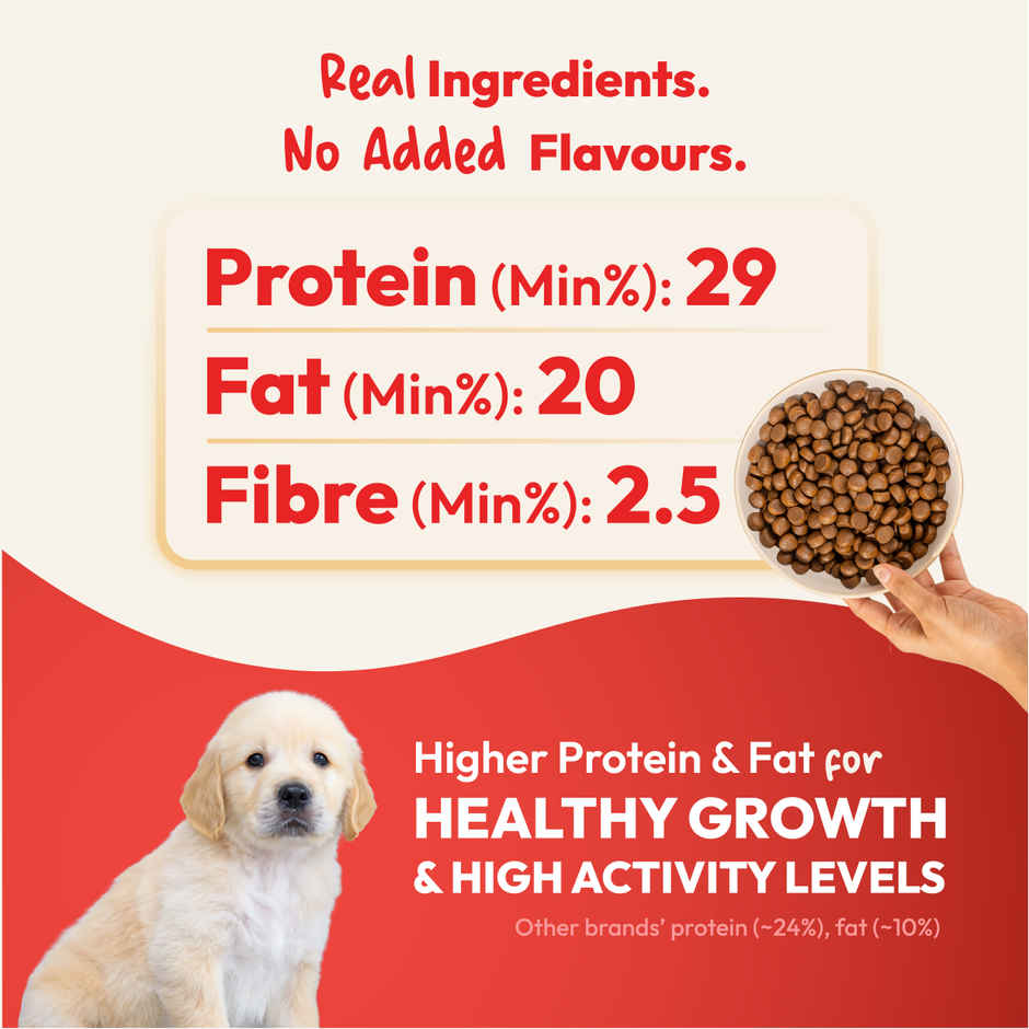 DatGud Chicken and Brown Rice Puppy Dry Dog Food | Complete Balanced Nutrition EPA DHA