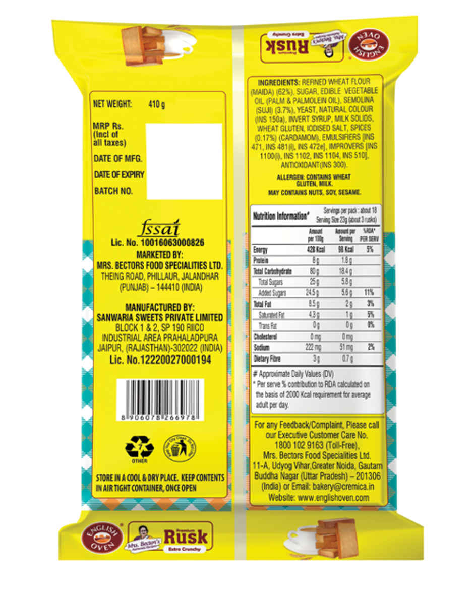 English Oven Premium Rusk