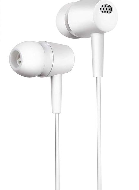 basics IND Wired earphone With Mic | White