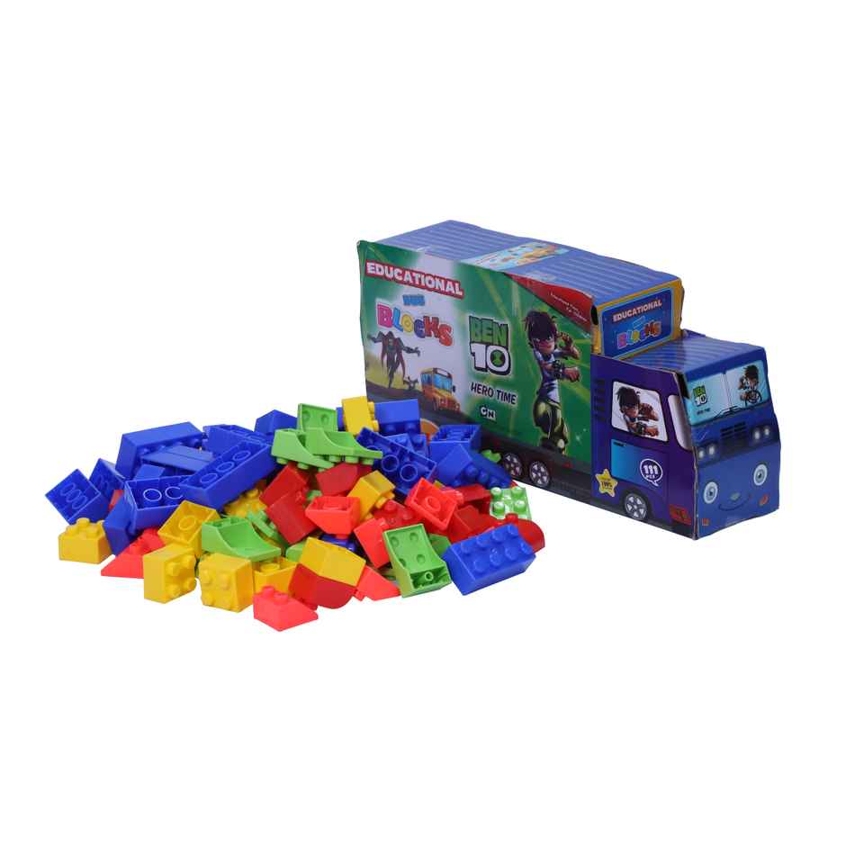 Toyzone Ben 10 Educational Bus Blocks 111 Piece