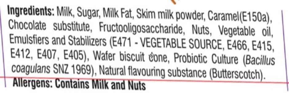 Mercely's Merrycone Butterscotch Ice Cream Cone