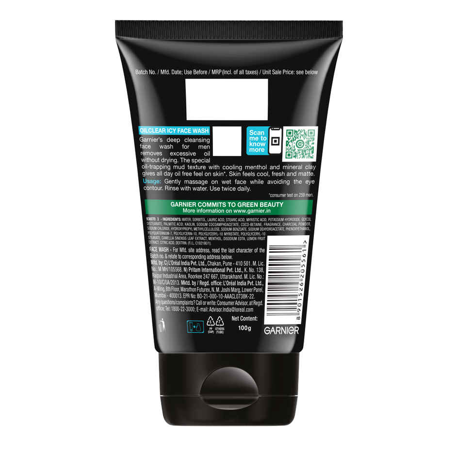 Garnier Men Oil Clear Face Wash