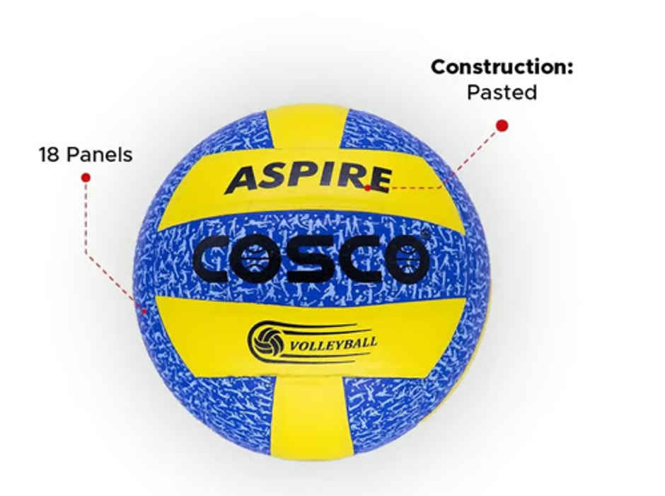 Cosco Volley Ball Aspire, Pu Leather Pasted|Made In India