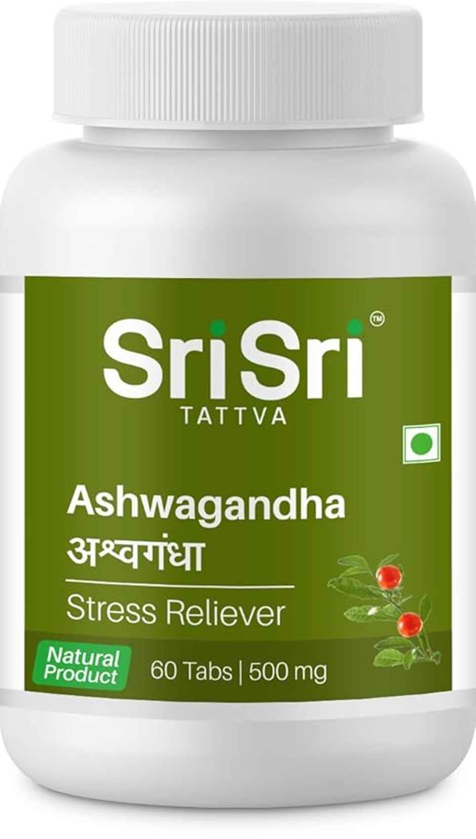 Sri Sri Tattva Ashwagandha 500mg Tablet