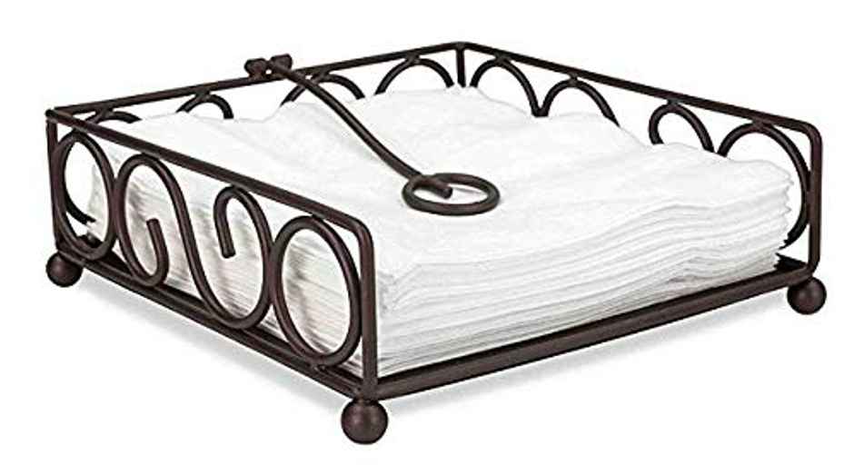 Perpetual Metal Napkin Holder | Silver