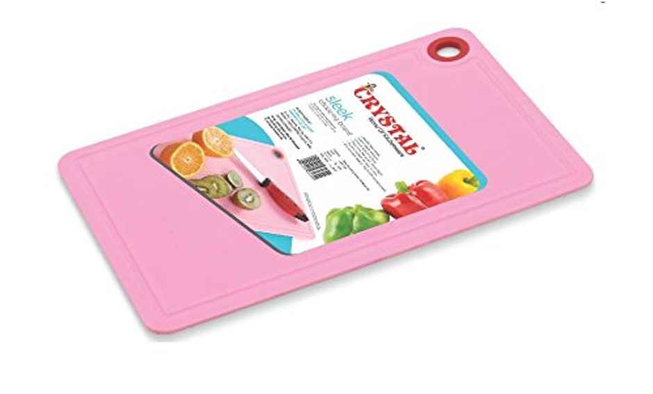 Crystal Plastic Chopping Board, Multicolour