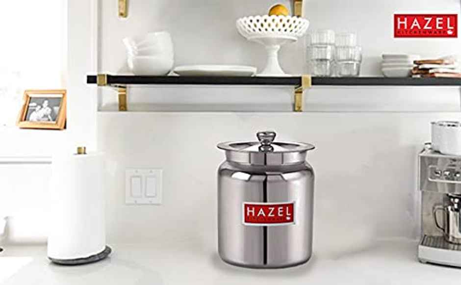 HAZEL 1100ml Stainless Steel Oil & Ghee Airtight Containers for Kitchen - 1