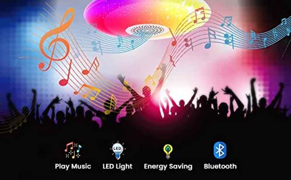 Desidiya Color Changing 5 W Led Bulb (With Bluetooth Speakers) | E27 Base Holder
