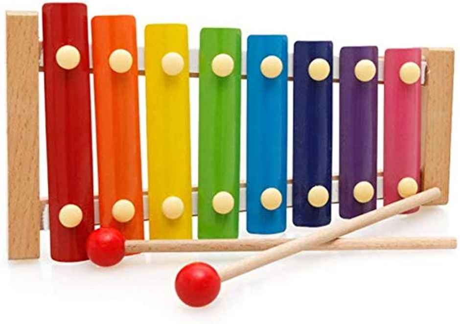 Toyshine Xylophone For Kids Wooden Xylophone Toy With Child Safe Mallets