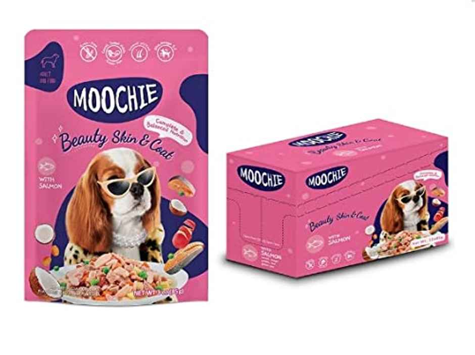 Moochie Dog Wet Food - Beauty Skin & Coat - Casserole With Salmon Gravy | Grain-Free