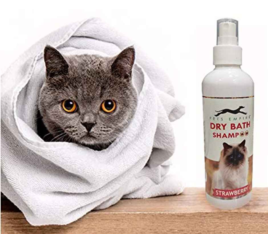 Pets Empire Waterless Shampoo , Dry Bath For Cats Strawberry Fragrance