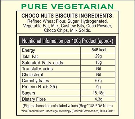 Karachi Bakery Choco Nuts Biscuits - Healthy, Crispy, No Preservatives,