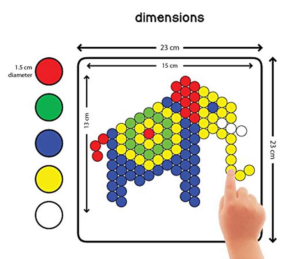 Play Panda Magnetic Puzzles (small) Circles with 250 Magnets & 100 Puzzles
