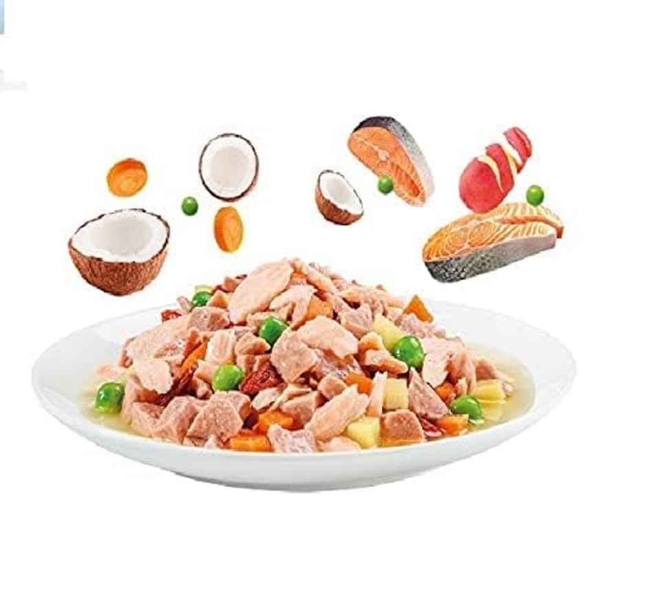 Moochie Dog Wet Food - Beauty Skin & Coat - Casserole With Salmon Gravy | Grain-Free