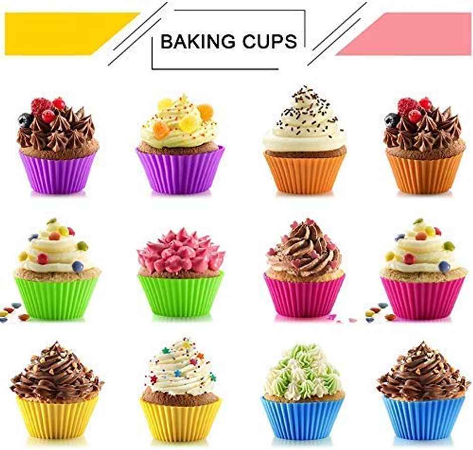Soham Housewares Muffin Silicone Mould | Multicolour