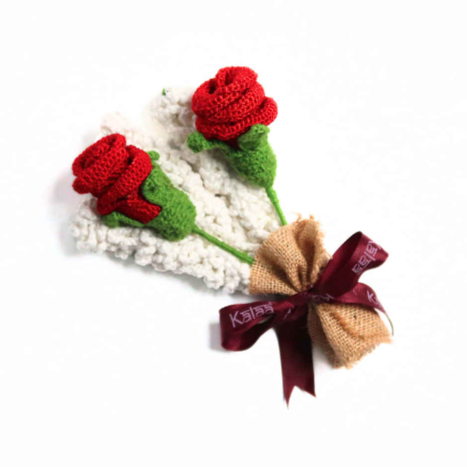 Handcrafted Crochet Roses Bouquet | The Kalaa Store